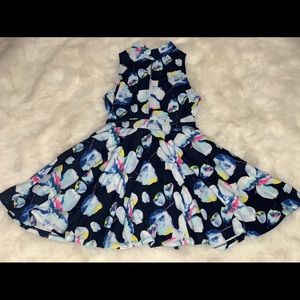 Floral Fluffy Mini Dress